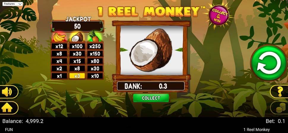 1 Reel Monkey slot mobile