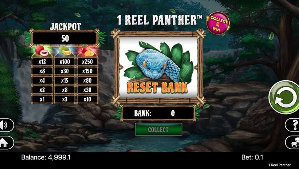 1 Reel Panther slot - Reset Bank