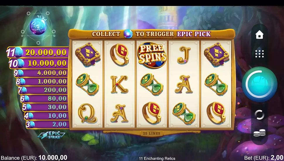 11 Enchanting Relics Epic Strike slot