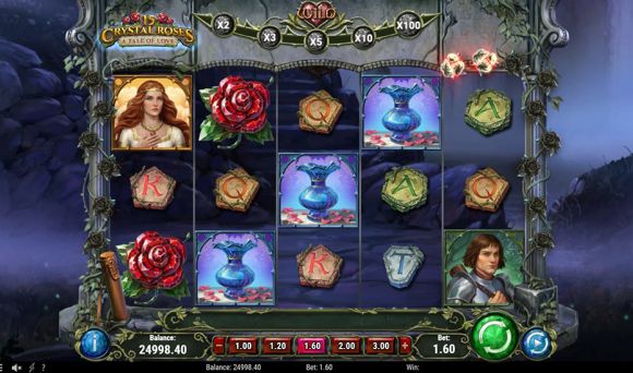 15 Crystal Roses a Tale of Love