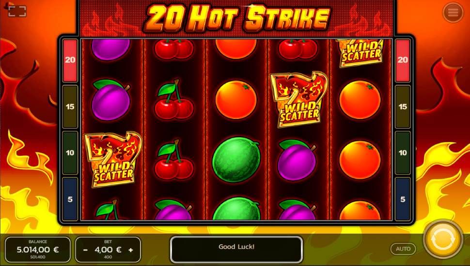 20 Hot Strike slot - wild