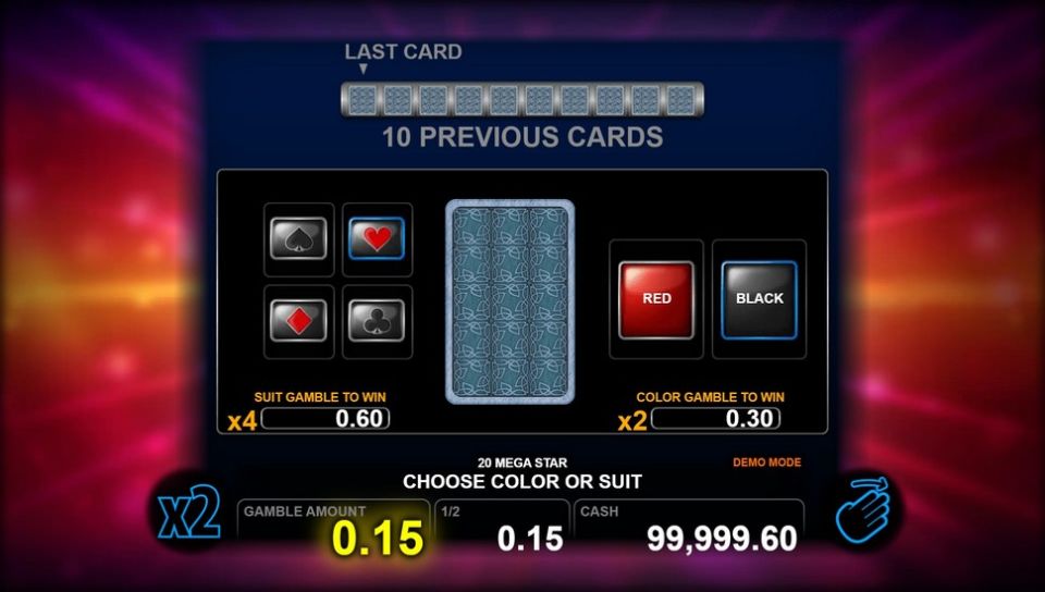 20 Mega Star slot Half Gamble