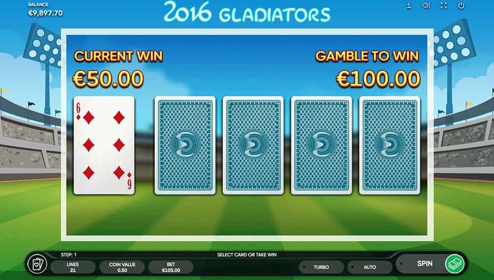 2016 Gladiators slot risk game
