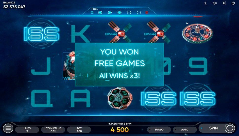 2027 ISS slot - free spins