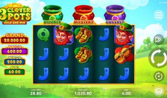 3 Clover Pots