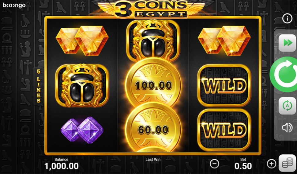 3 Coins Egypt Hold and Win