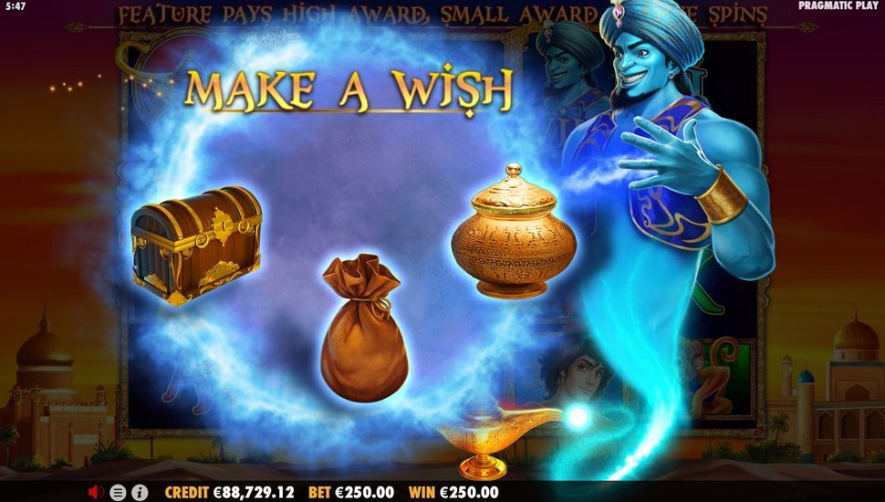 3 Genie Wishes Slot - Bonus Game