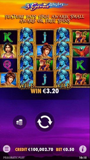 3 Genie Wishes Slot Mobile