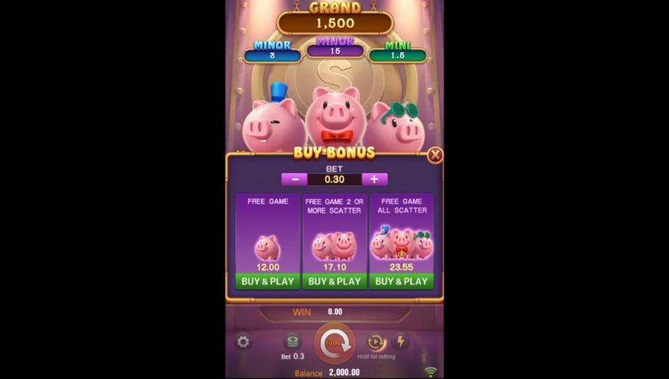 3 Lucky Piggy Slot Bonus Buy