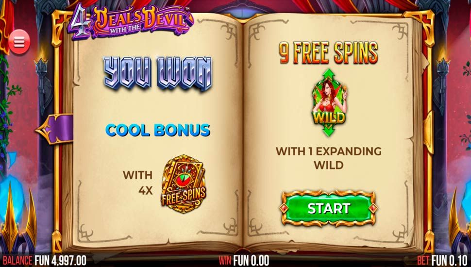 4 deals with the devil slot Free Spins