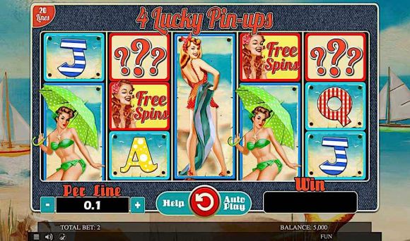 4 Lucky Pin-ups