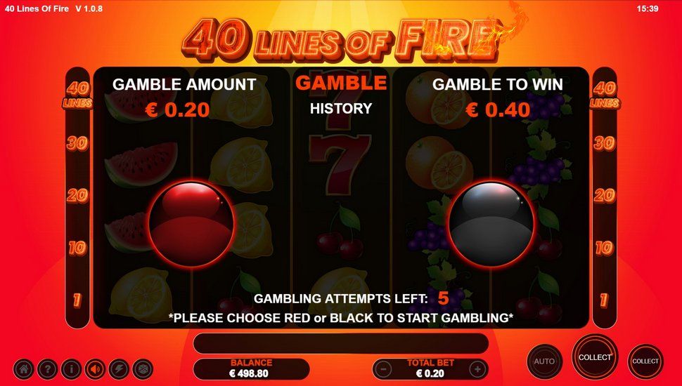 40 Lines of Fire slot gamble