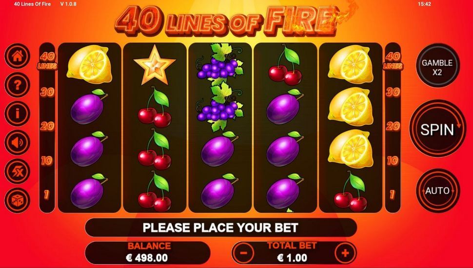 40 Lines of Fire slot mobile