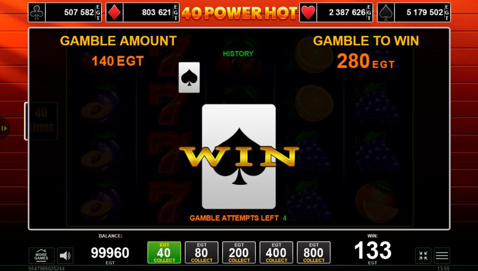 40 Power Hot slot Gamble Game