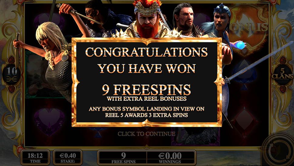 5 Clans: The Final Battle - Free spins