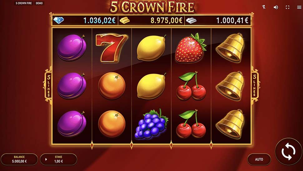 5 Crown Fire Slot - Review, Free & Demo Play preview