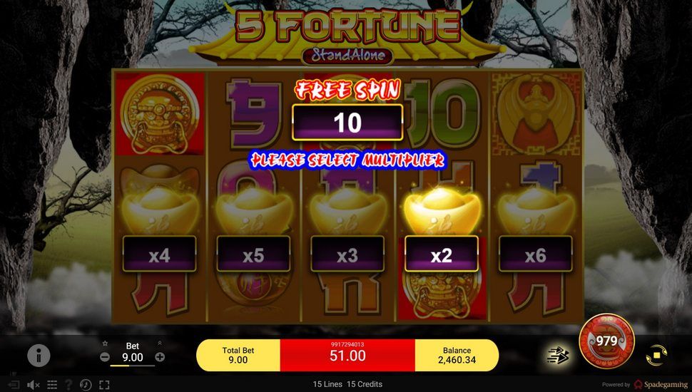 5 Fortune SA slot Free spins