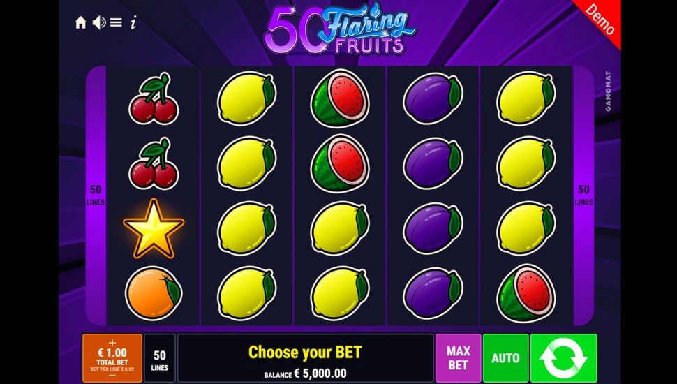 50 Flaring Fruits Slot preview