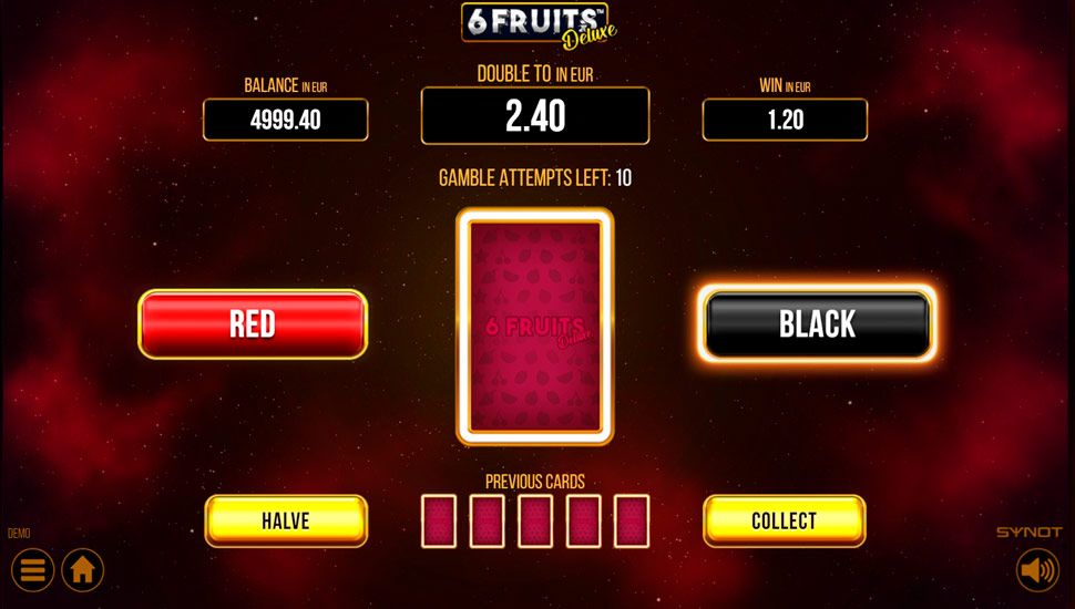 6 fruits deluxe slot - Gamble Feature