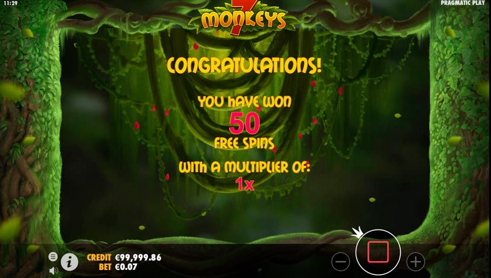 7 monkeys slot Free Spins