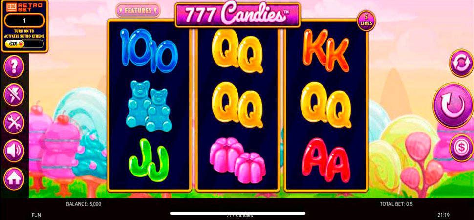 777 Candies slot mobile