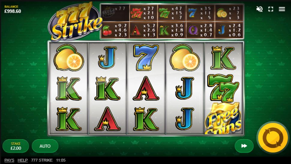 777 Strike slot Gameplay