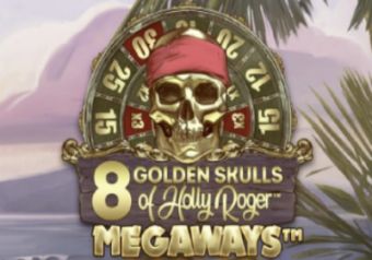 8 Golden Skulls of Holly Roger Megaways logo