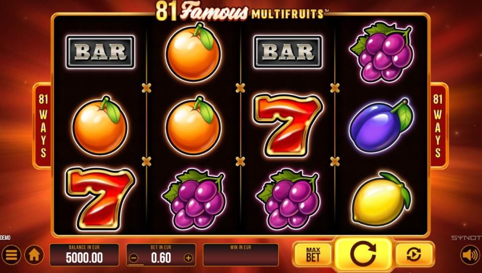 81 Famous MultiFruits - gameplay