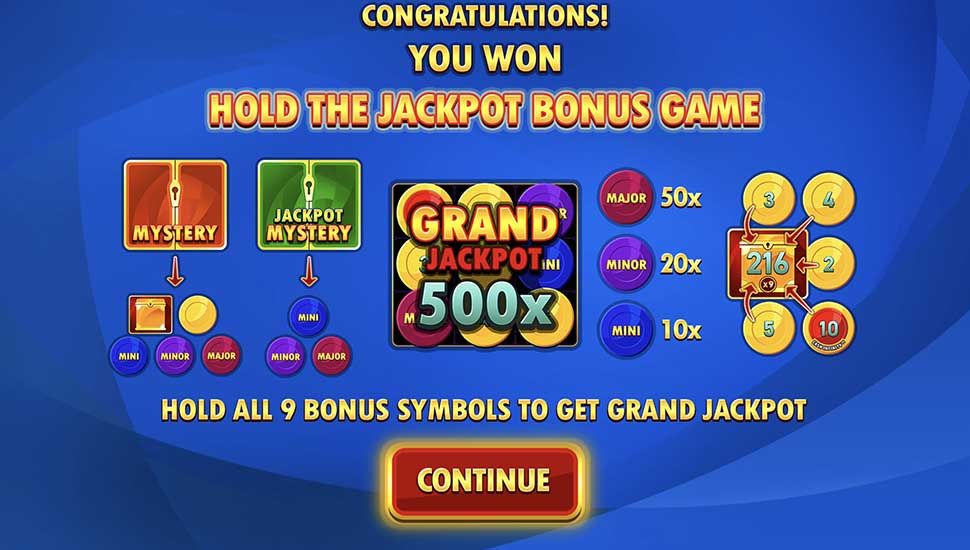 9 Coins Extremely Light slot Hold the Jackpot Bonus Game