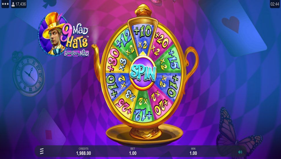 9 Mad Hats Absolootly Mad Slot - Free Spins