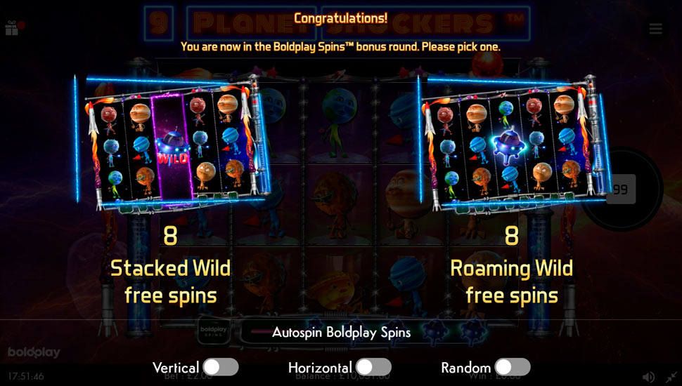 9 Planet Shockers slot Boldplay Spins