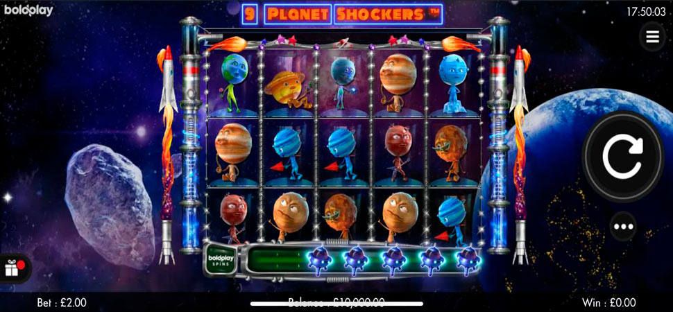 9 Planet Shockers slot mobile
