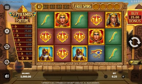 9 Pyramids of Fortune