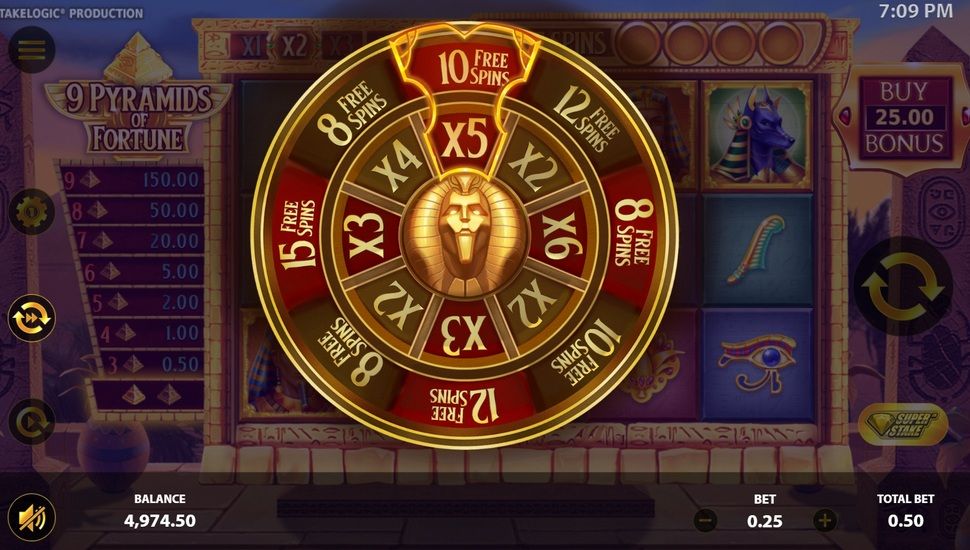 9 Pyramids of Fortune slot machine