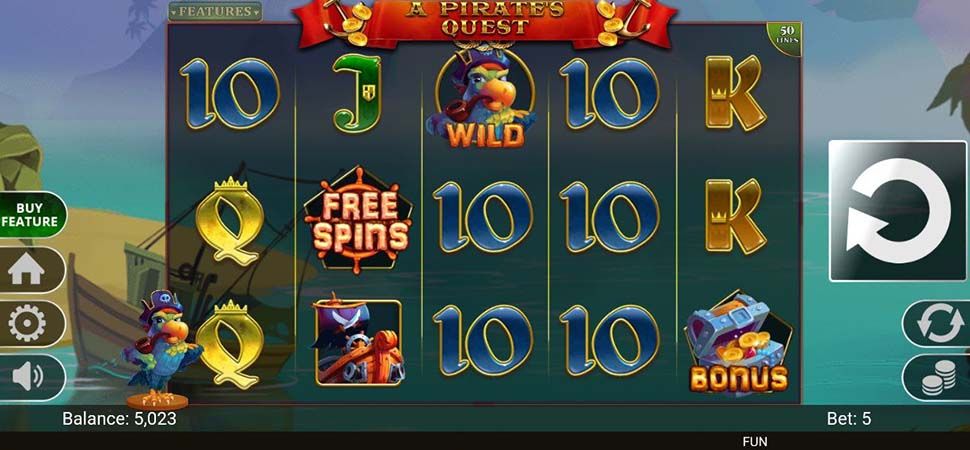 A Pirate's Quest slot mobile