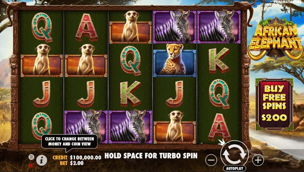 African Elephant slot - payouts
