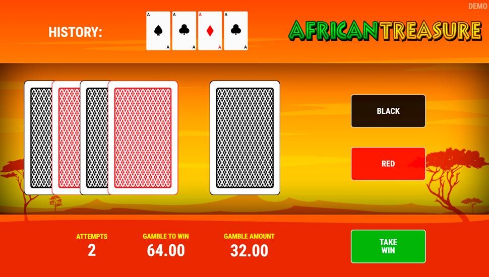 African Treasure slot Gamble Feature