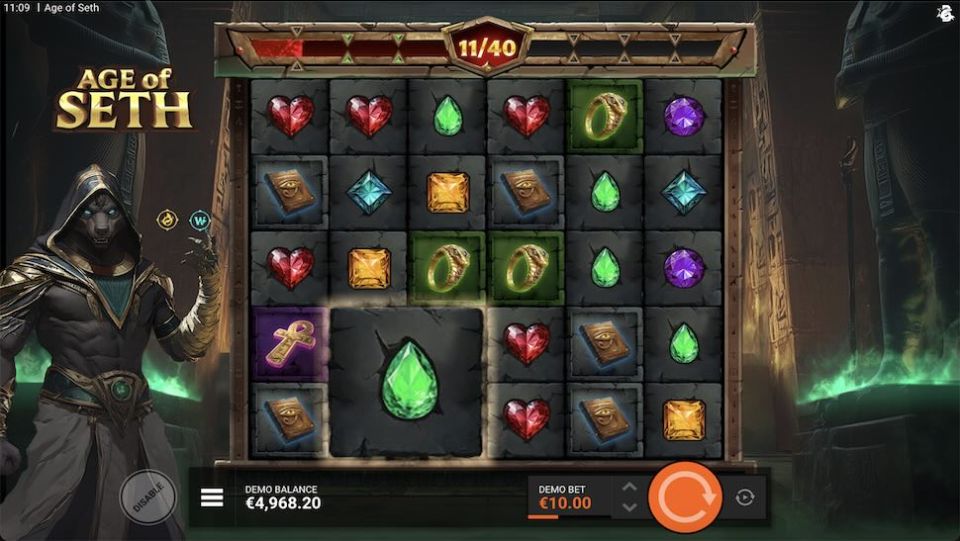 Age of Seth slot Grid Booster Features