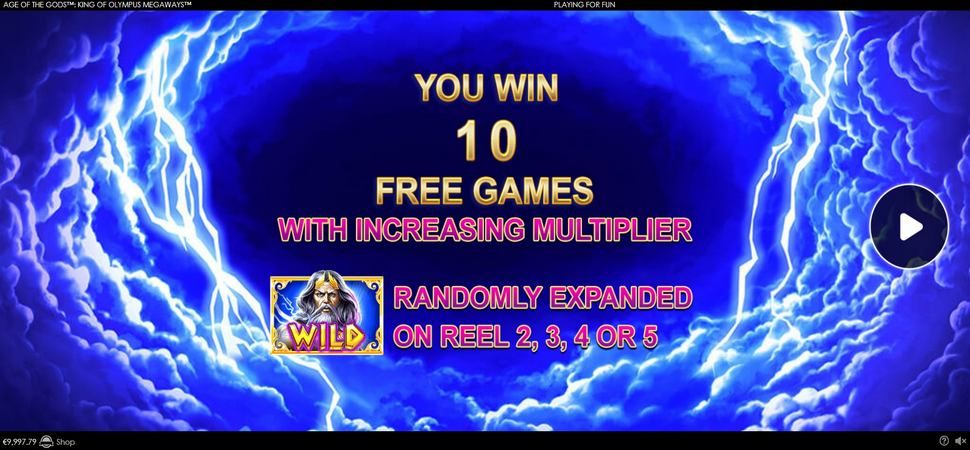 Age of the Gods King of Olympus Megaways Slot - Free Spins