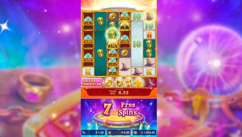 Alchemy Quest Level Up slot free spins