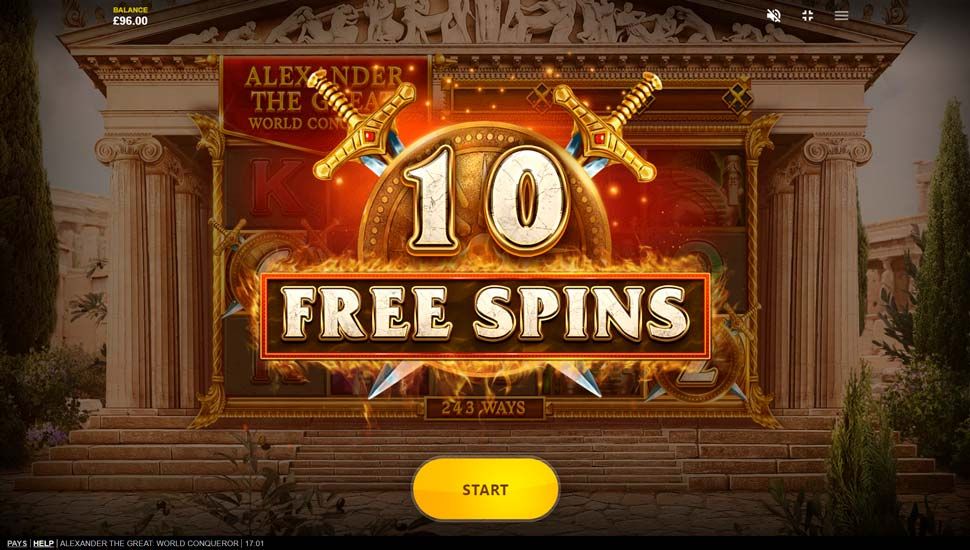 Alexander The Great World Conqueror free spins