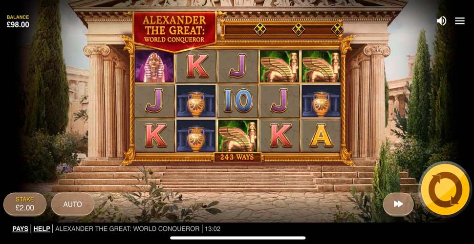 Alexander The Great World Conqueror slot mobile