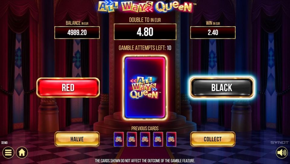 All Ways Queen slot Gamble Feature