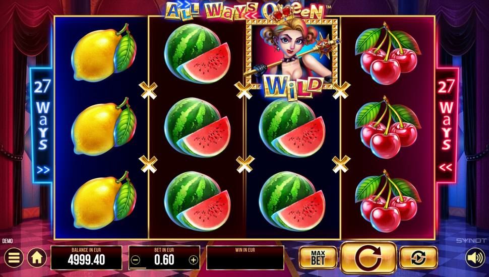 All Ways Queen slot gameplay