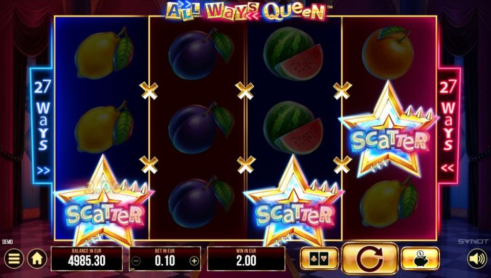 All Ways Queen slot Scatters