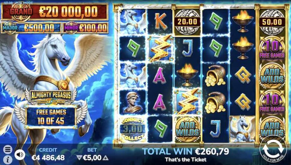 Almighty Pegasus slot Special symbols
