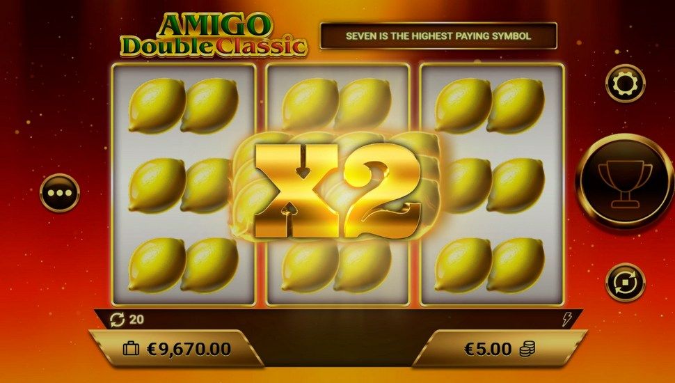 Amigo double classic slot bonus