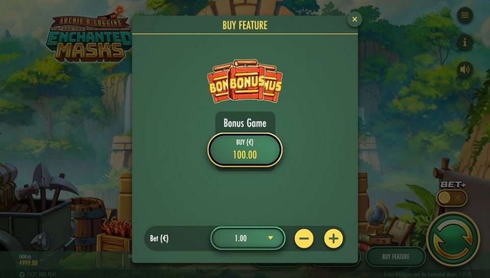 Archie O'Loggins slot Buy Feature