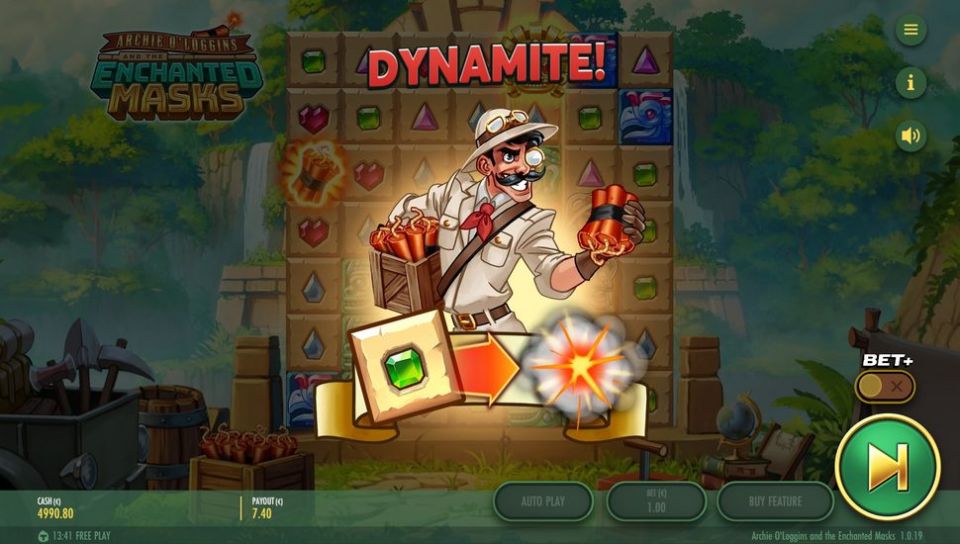 Archie O'Loggins slot Dynamite feature