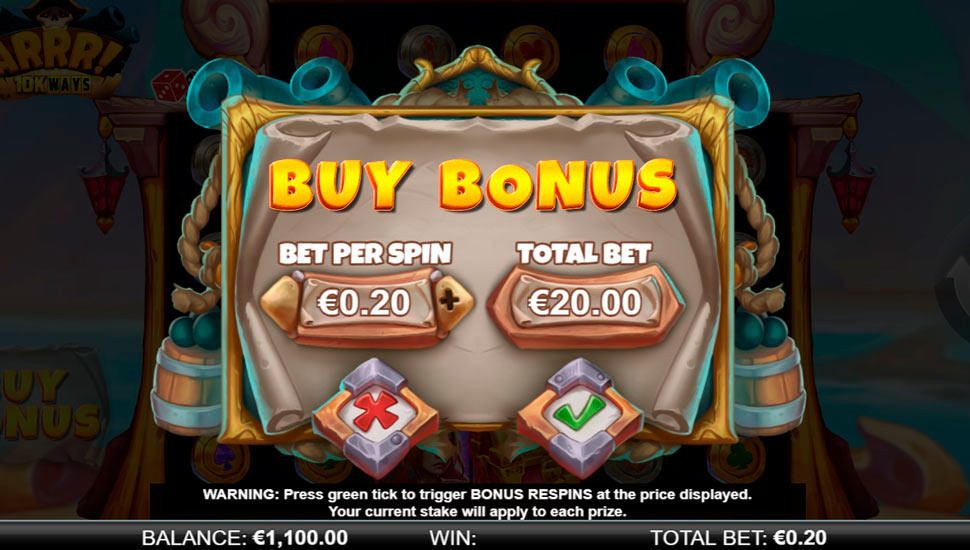 ARRR! 10K Ways slot - bonus buy